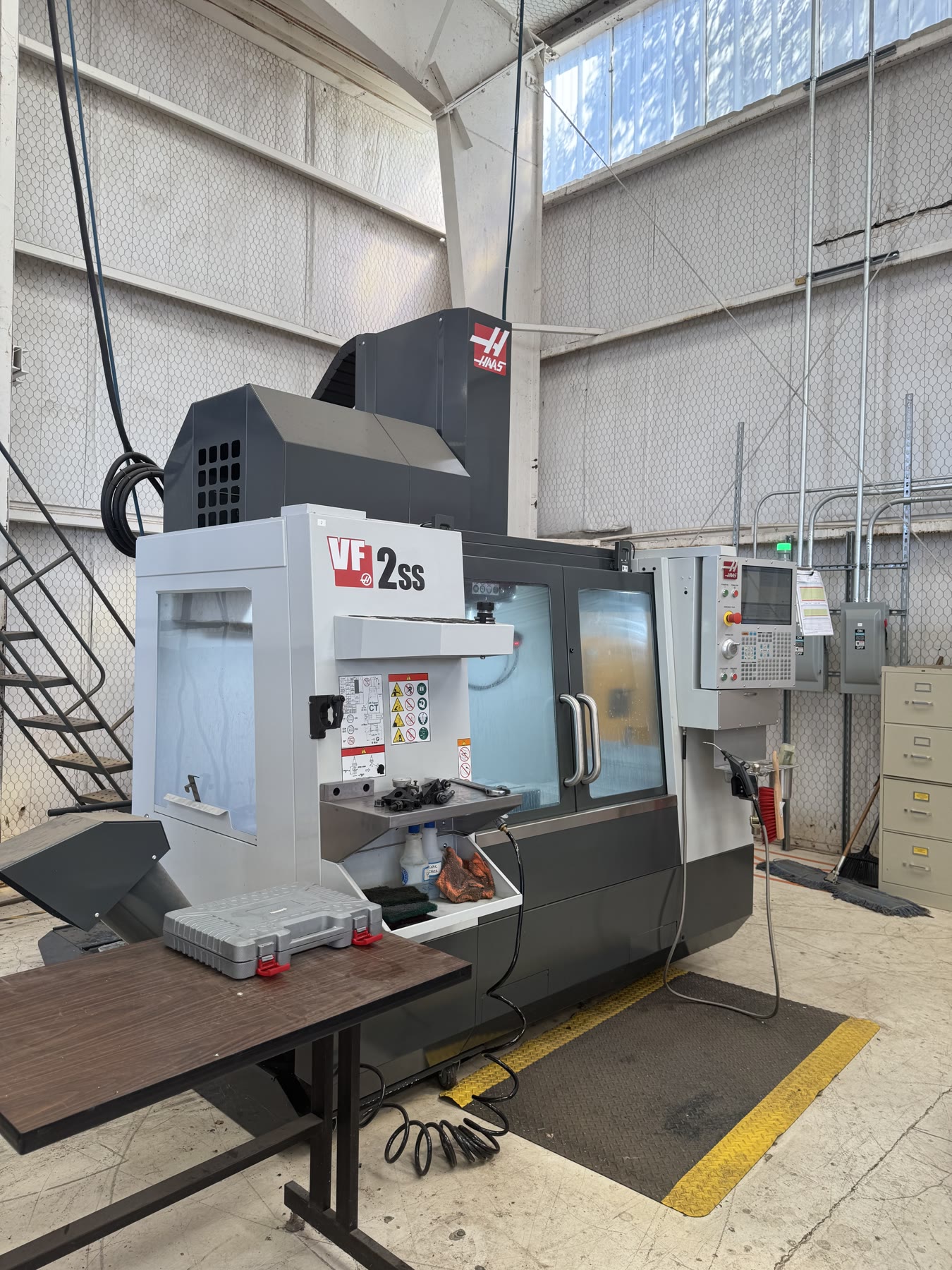 Haas CNC machining center on a shop floor